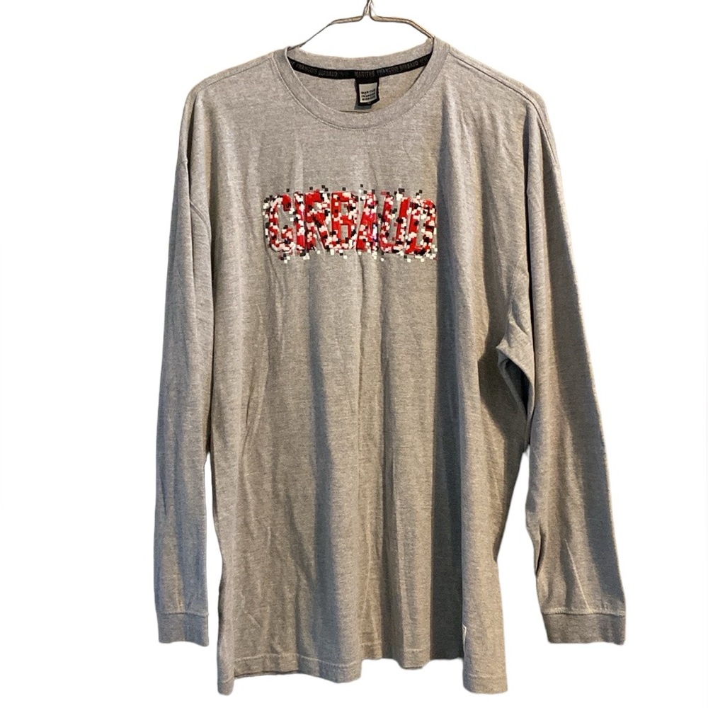 Vintage Marithe Francois Girbaud plastic puffer letter spell out T-shirt 3X